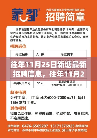 往年11月25日新塘最新招聘信息概览，职场人的福音之岗位更新通知