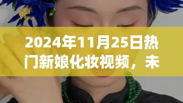 2024年11月25日热门新娘化妆视频，未来之美，2024顶级新娘化妆智能视频教程，科技缔造梦幻妆容新纪元