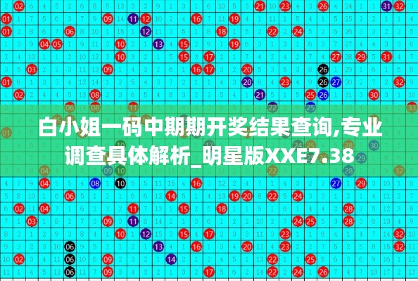 白小姐一码中期期开奖结果查询,专业调查具体解析_明星版XXE7.38