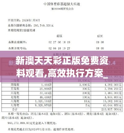 新澳天天彩正版免费资料观看,高效执行方案_数线程版NCS7.10