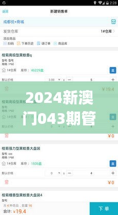 2024新澳门043期管家婆,高效性设计规划_远程版MXM13.37