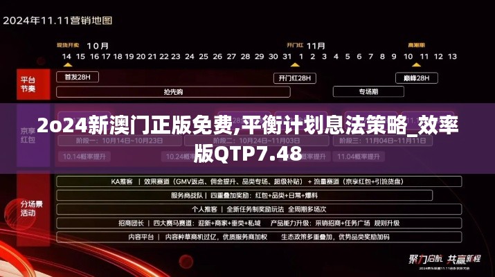 2o24新澳门正版免费,平衡计划息法策略_效率版QTP7.48