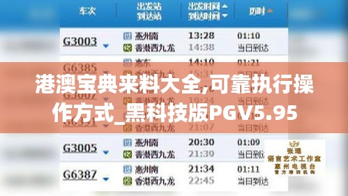 港澳宝典来料大全,可靠执行操作方式_黑科技版PGV5.95