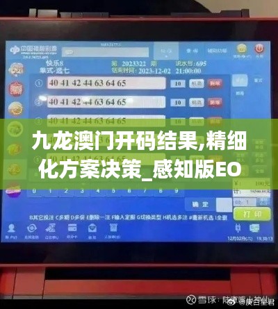 九龙澳门开码结果,精细化方案决策_感知版EOM14.77