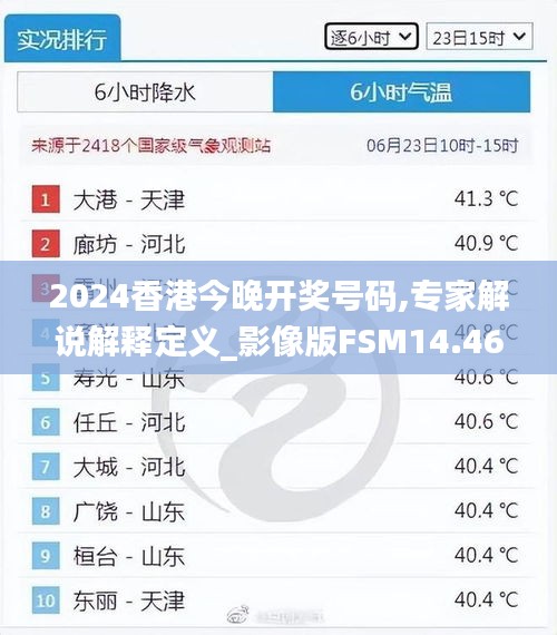 2024香港今晚开奖号码,专家解说解释定义_影像版FSM14.46