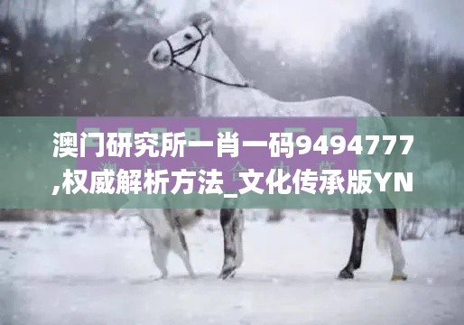 澳门研究所一肖一码9494777,权威解析方法_文化传承版YND13.71