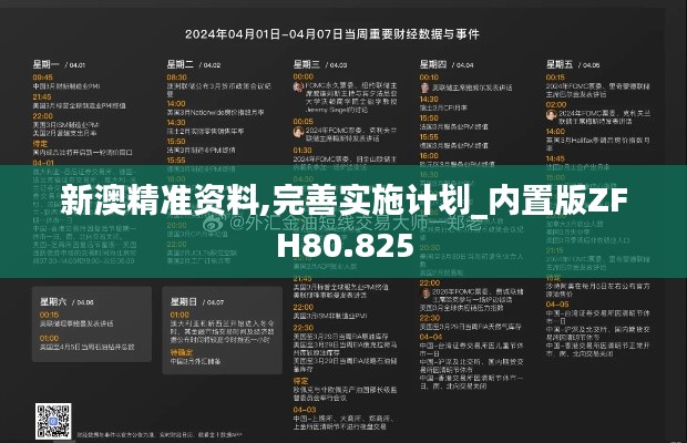 新澳精准资料,完善实施计划_内置版ZFH80.825