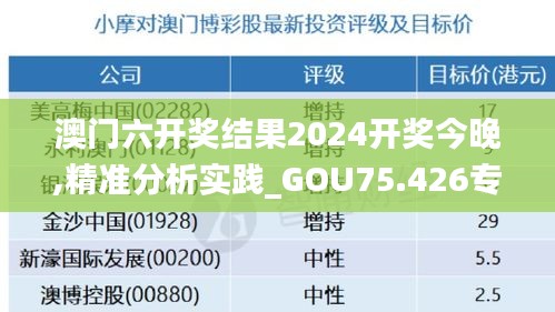 澳门六开奖结果2024开奖今晚,精准分析实践_GOU75.426专属版