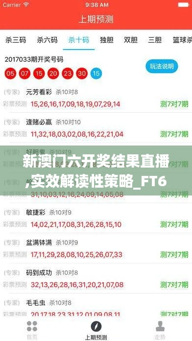 新澳门六开奖结果直播,实效解读性策略_FT69.284