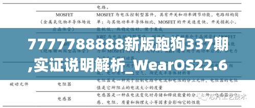 7777788888新版跑狗337期,实证说明解析_WearOS22.674-6