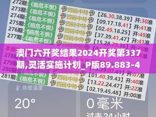 澳门六开奖结果2024开奖第337期,灵活实施计划_P版89.883-4