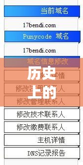 历史上的DNS信息备案，情牵岁月，故事伴你行