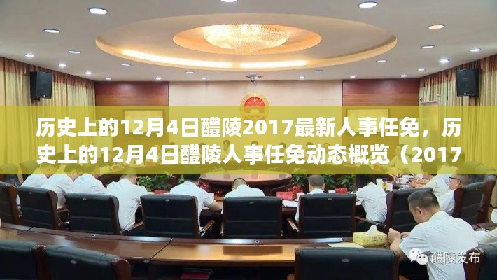 历史上的12月4日醴陵人事任免动态概览（最新人事调整概览）