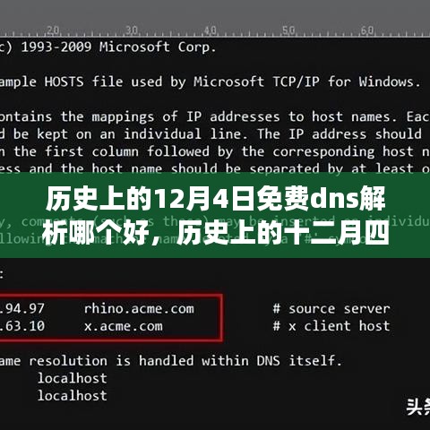 历史上的十二月四日，探寻最佳免费DNS解析服务推荐