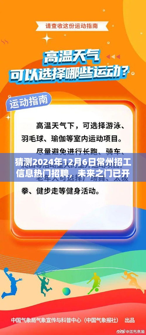 揭秘常州未来招工趋势，职场梦想之旅启程于2024年热门招聘之门已开启！