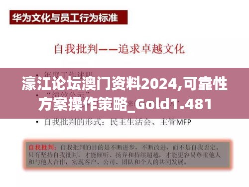 濠江论坛澳门资料2024,可靠性方案操作策略_Gold1.481