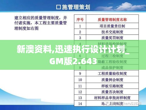 新澳资料,迅速执行设计计划_GM版2.643