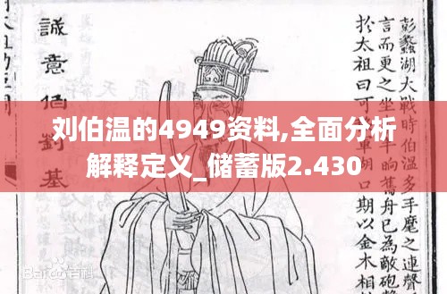 刘伯温的4949资料,全面分析解释定义_储蓄版2.430