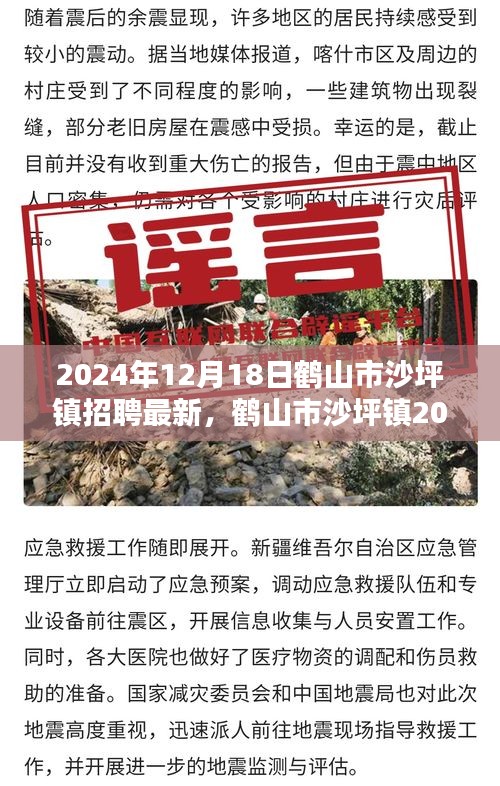 鹤山市沙坪镇最新招聘盛况深度评测与介绍（2024年12月）