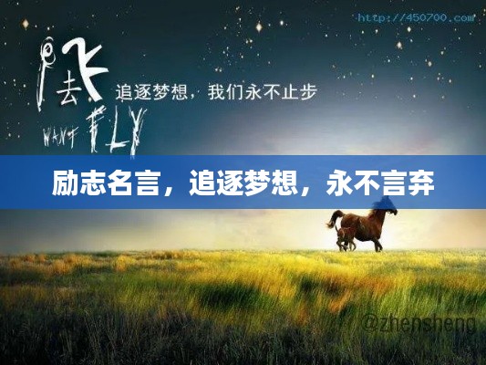 励志名言，追逐梦想，永不言弃