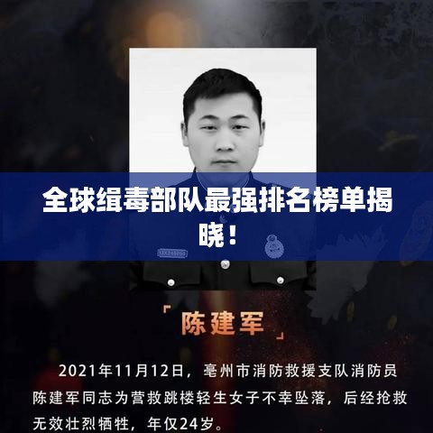 全球缉毒部队最强排名榜单揭晓！