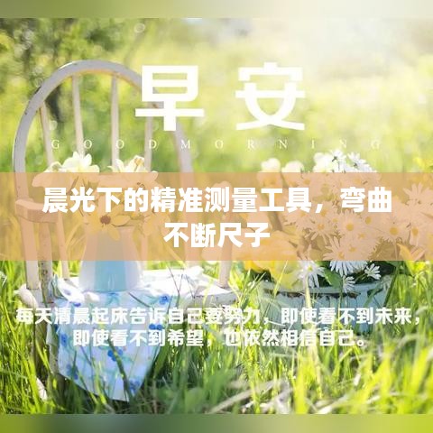 晨光下的精准测量工具，弯曲不断尺子